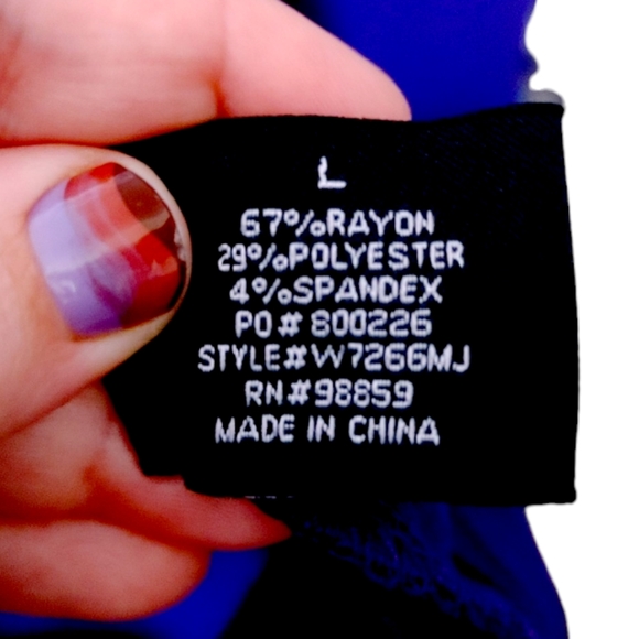 W118 by Walter Baker Purple Draped Long Sleeve Dress Women's Size Large L - Picture 5 of 7